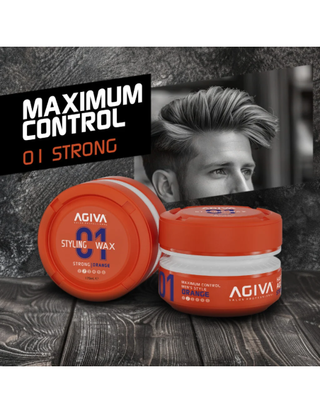 Agiva Styling Hair Wax Aqua Strong – Orange 175ml
