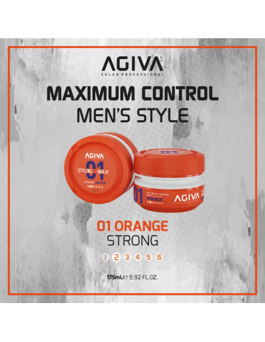 Agiva Styling Hair Wax Aqua Strong – Orange 175ml
