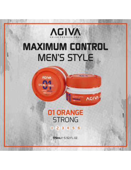 Agiva Styling Hair Wax Aqua Strong – Orange 175ml