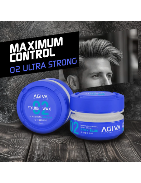 Agiva Aqua Ultra Strong Hair Wax Navy Blue 175 ml – Strong Hold