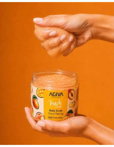 Agiva Peach Mango Body Scrub 300 ml – Exfoliating Body Care