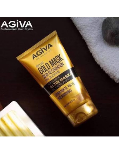 Agiva Peel-Off Gold Mask 150 ml – Refreshing Face Mask