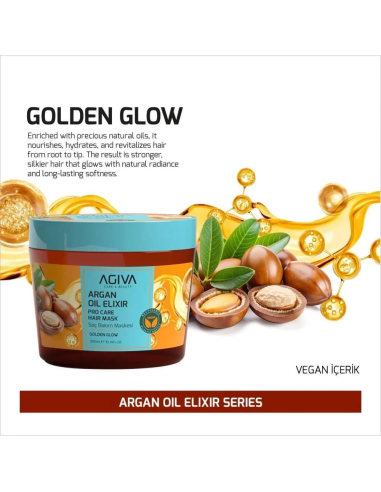Agiva Argan Oil Elixir Hair Mask 300 ml – Nourishing Hair Care