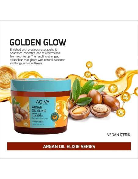 Agiva Argan Oil Elixir Hair Mask 300 ml – Nourishing Hair Care