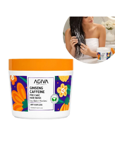 Agiva Caffeine Ginseng Hair Mask 300 ml – Pro Care Treatment