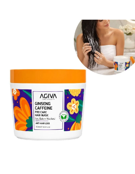 Agiva Caffeine Ginseng Hair Mask 300 ml – Pro Care Treatment