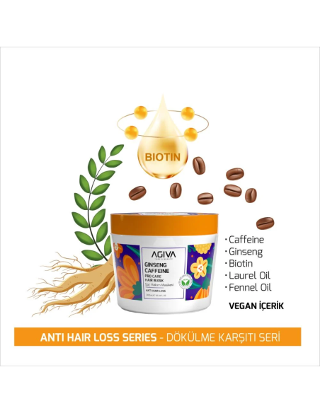 Agiva Caffeine Ginseng Hair Mask 300 ml – Pro Care Treatment