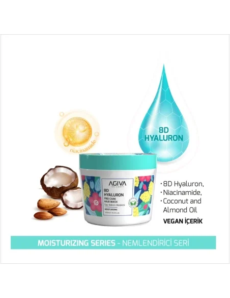 Agiva 8D Hyaluron Pro Care Hair Mask 300 ml – Hydrating Hair Care