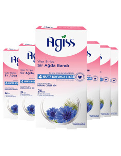 Agiss Face Wax Strips Pink 24 Pieces – Normal Skin 2
