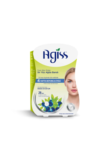 Agiss Face Wax Strips 24 Pieces – Sensitive Skin