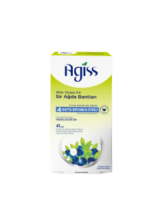 Agiss Wax Strips for Body – Sensitive Skin, Green – 41 Pieces