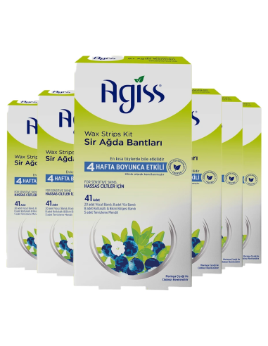 Agiss Body Wax Strips Green 41 Pieces – Sensitive Skin