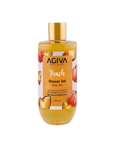 Agiva Peach Shower Gel 500 ml – Refreshing Body Wash