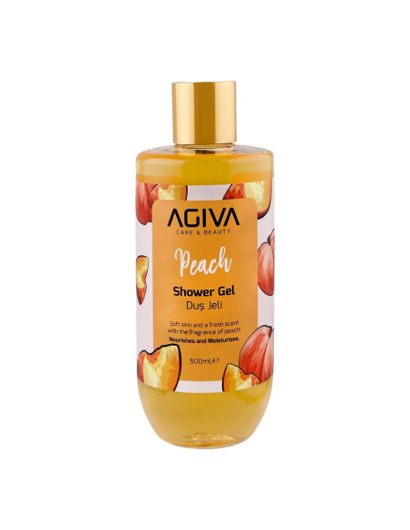 Agiva Peach Shower Gel 500 ml – Refreshing Body Wash