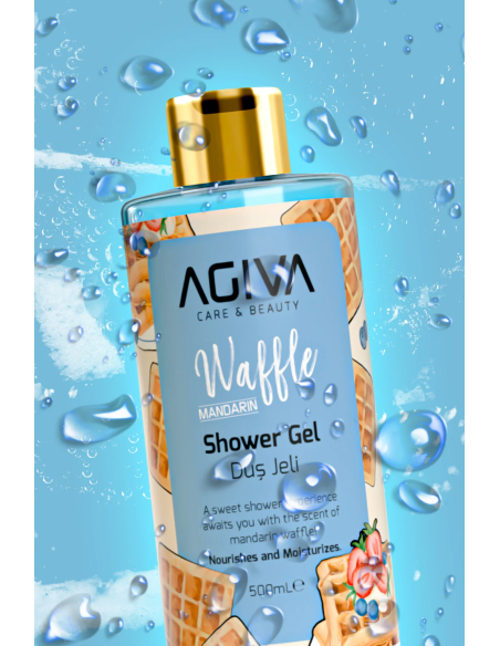 Agiva Mandarin Waffle Shower Gel 500 ml – Refreshing Body Wash