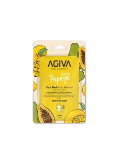 Agiva Mango Papaya Sheet Mask – Moisture Bomb Face Mask