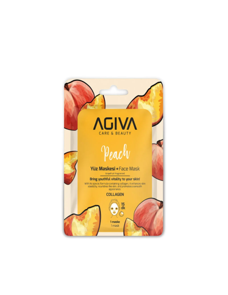 Agiva Care & Beauty Sheet Mask Peach – Collagen