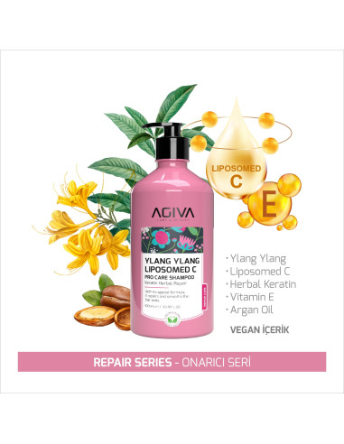 Agiva Ylang Ylang Liposomed C Pro Care Shampoo 1000 ml
