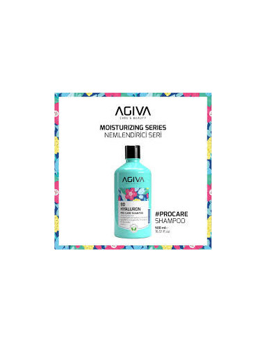 Agiva 8D Hyaluron Pro Care Shampoo 1000 ml – Hydrating Hair Care