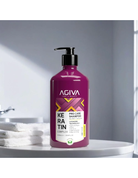 Agiva Keratin Complex Pro Care Shampoo 1000 ml – Hair Care