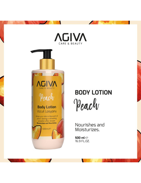 Agiva Care & Beauty Body Lotion Peach 500 ml