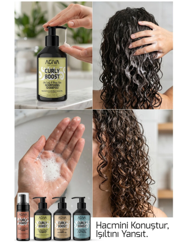 Agiva Curly Boost Nourishing Shampoo 250 ml